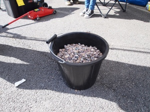 bucket of gravel